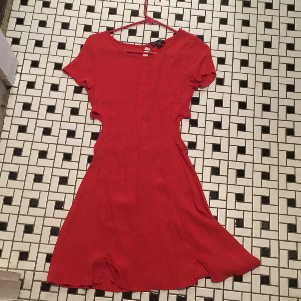 Kendall and Kylie cute red dress